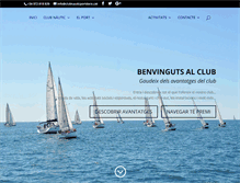 Tablet Screenshot of clubnauticportdaro.cat